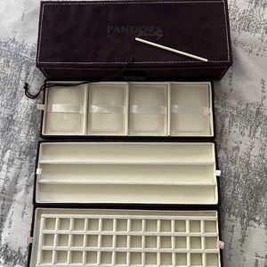 Pandora organizational jewelry box.   Three tiers.